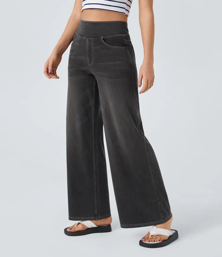 Hazel | Stretch Palazzo Jeans