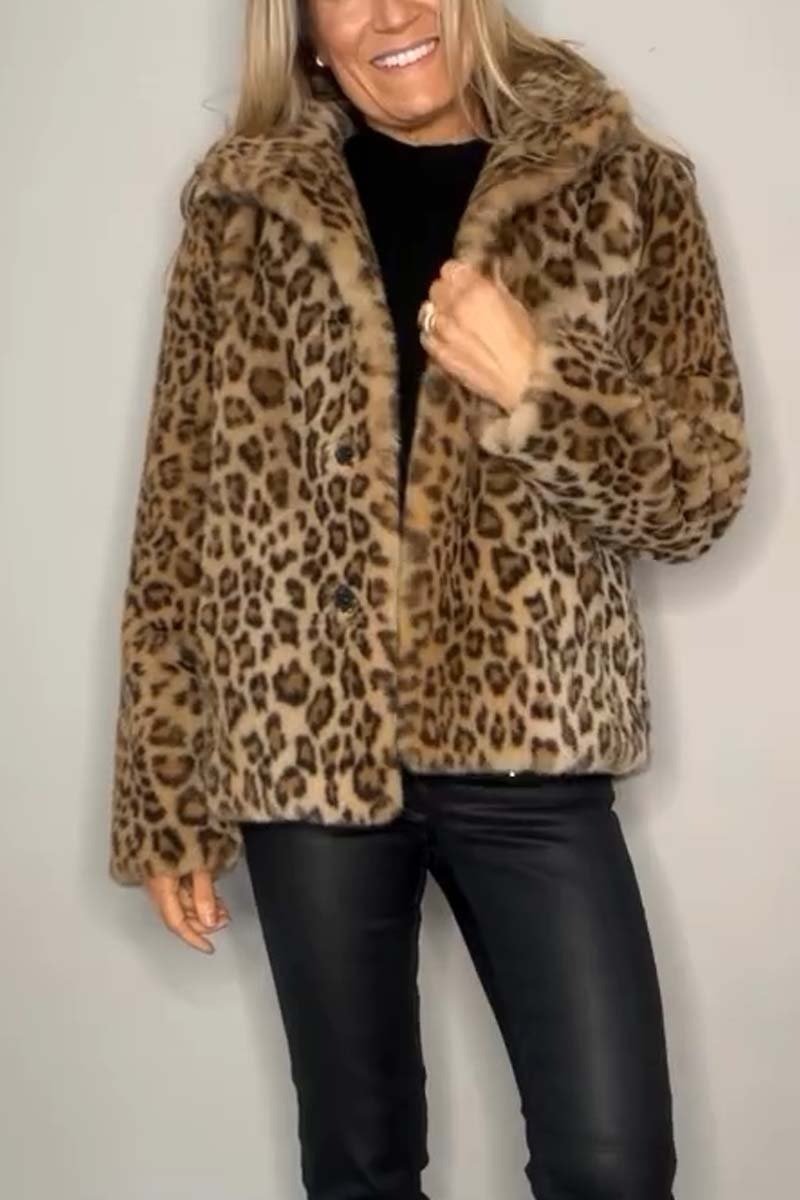 Jasmine - Leopard Print Coat