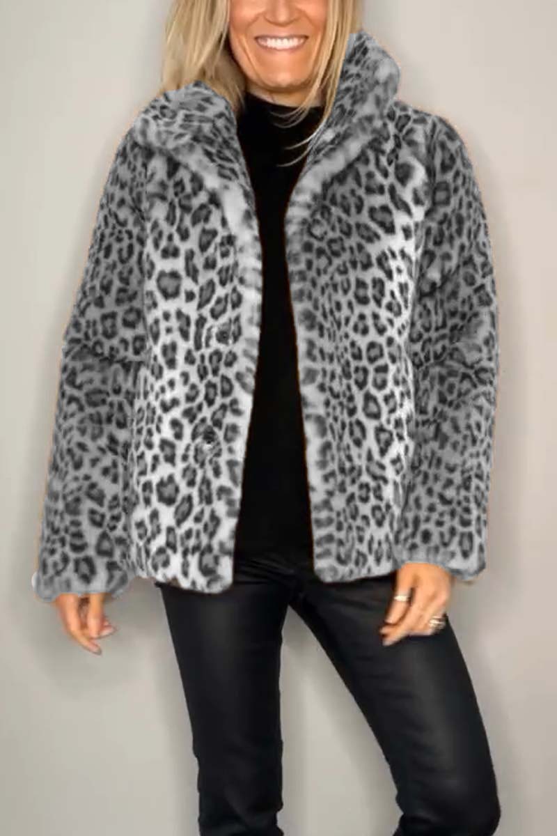 Jasmine - Leopard Print Coat