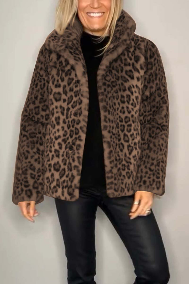 Jasmine - Leopard Print Coat