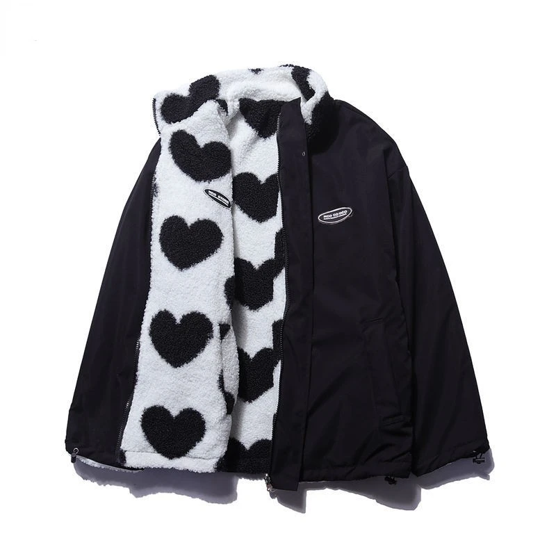 Stephanie | Double-Sided Heart Coat