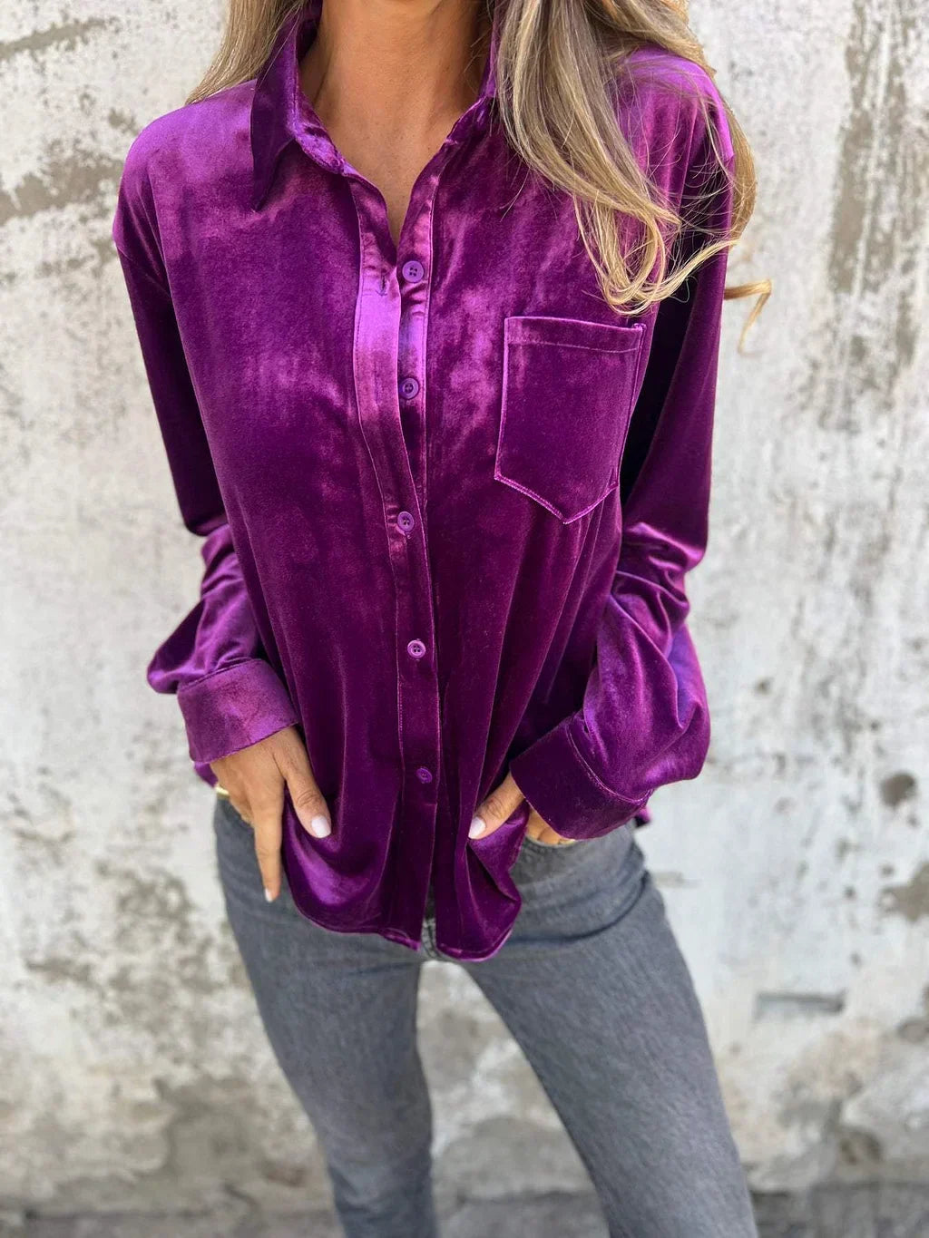 Briar - Elegant Velvet Blouse