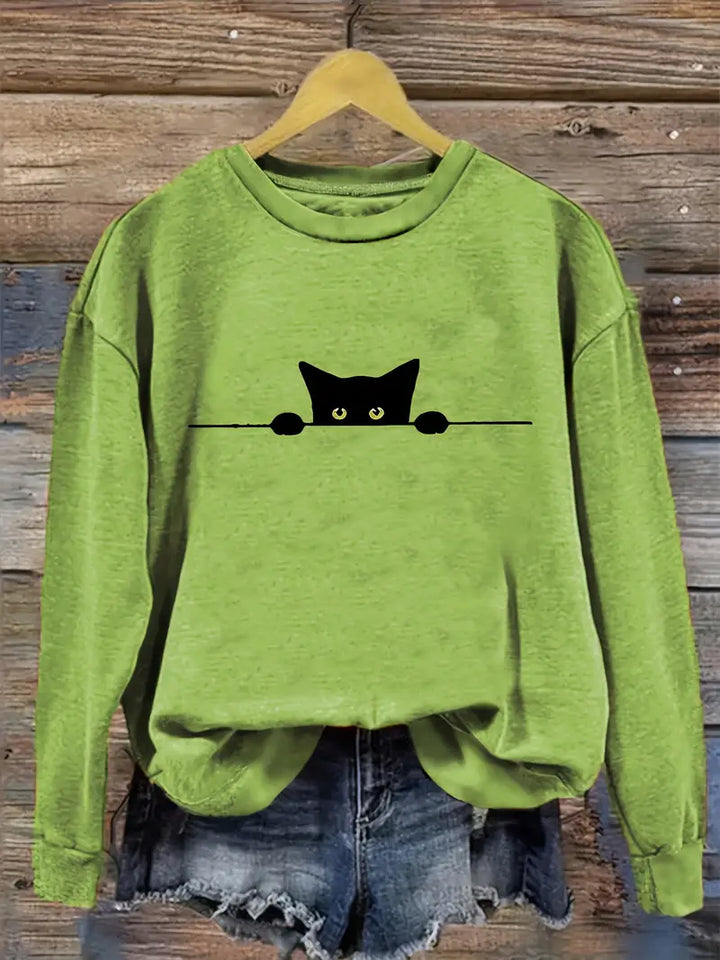 Evelyn | Casual Cat Sweatshirt