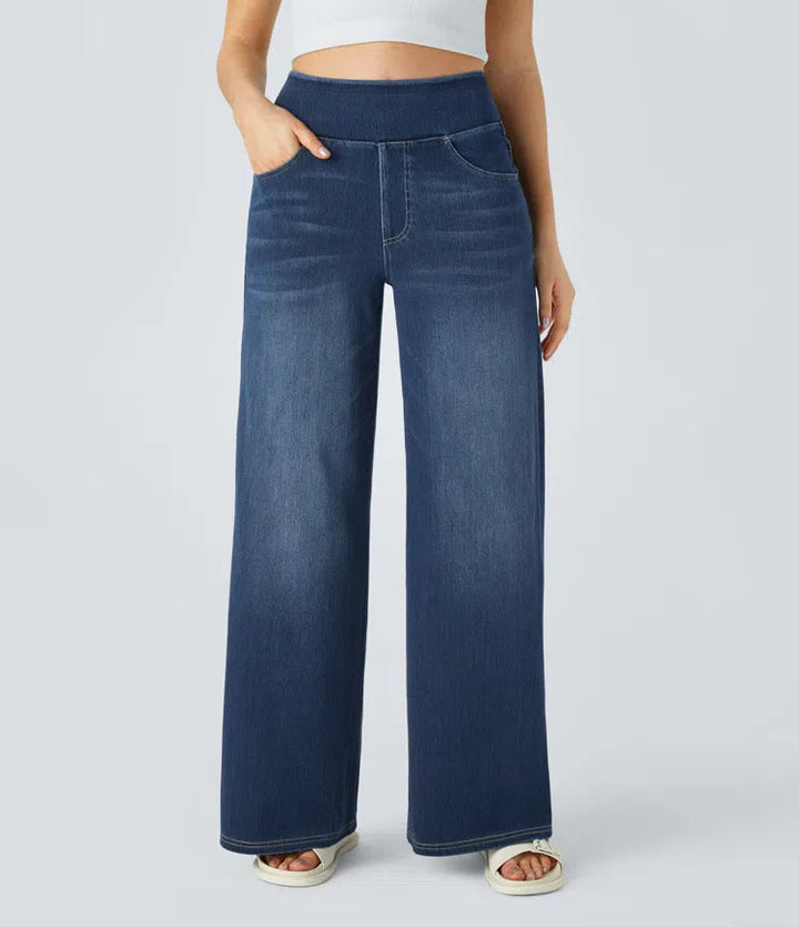 Hazel | Stretch Palazzo Jeans