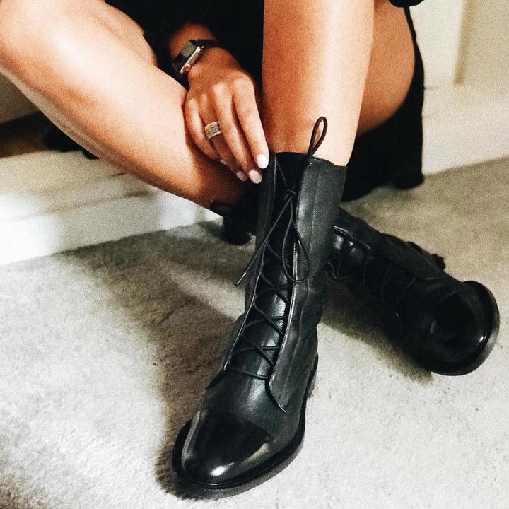 Layla | Leather Heeled Boots