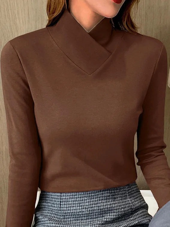 Stacie™ | Elegant turtleneck sweater with high collar