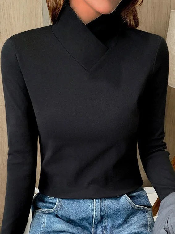 Stacie™ | Elegant turtleneck sweater with high collar