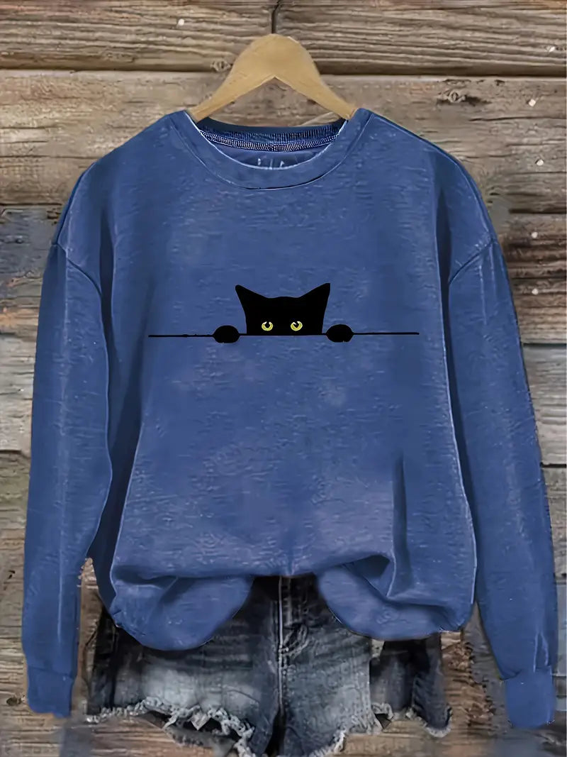 Evelyn | Casual Cat Sweatshirt