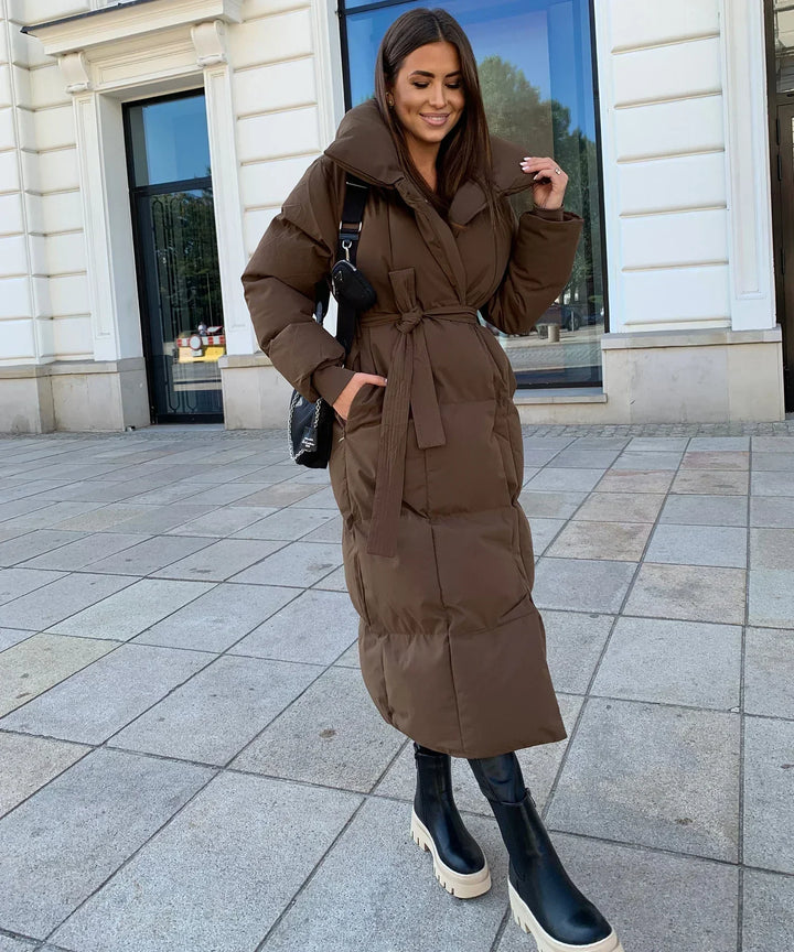 Victoria® - Long Winter Coat with Belt