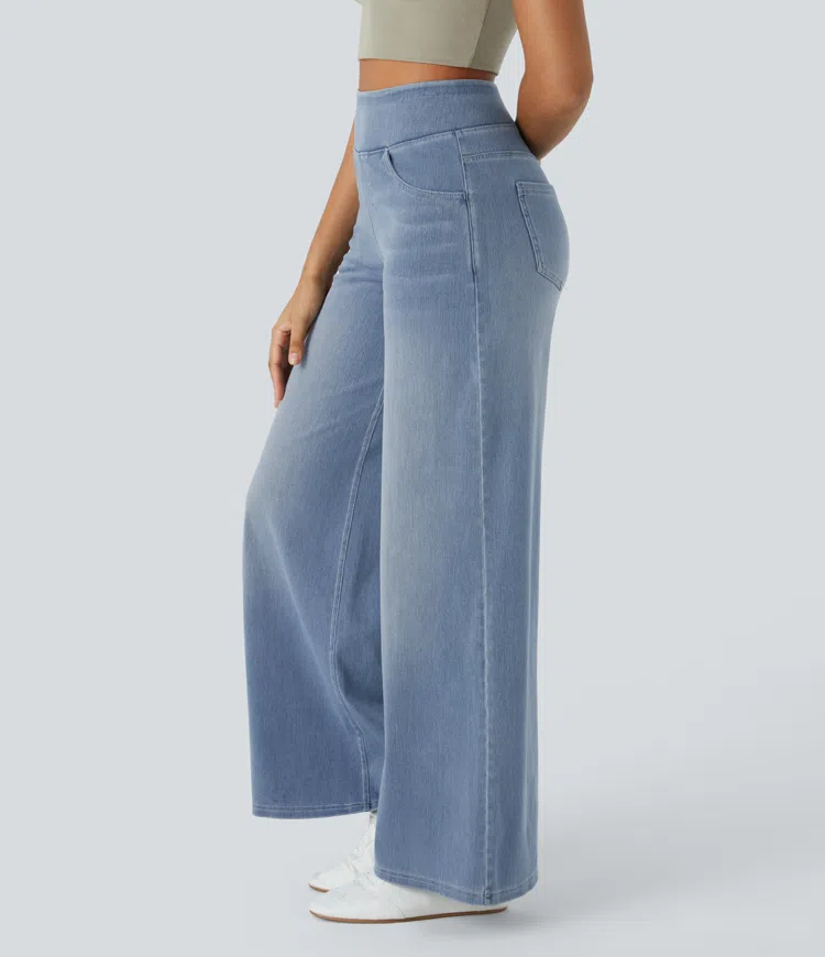 Hazel | Stretch Palazzo Jeans