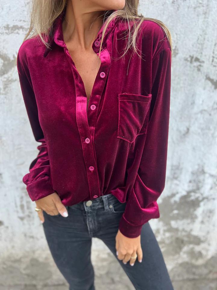 Briar - Elegant Velvet Blouse