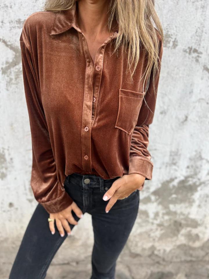 Briar - Elegant Velvet Blouse