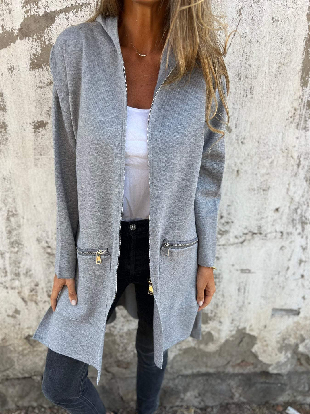 Oliva™ | Long Hooded Cardigan